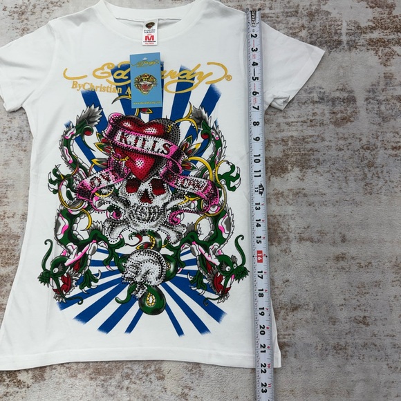 2000s Ed Hardy Christian Audigier Vintage Graphic Tees size S/M/L - Picture 5 of 12